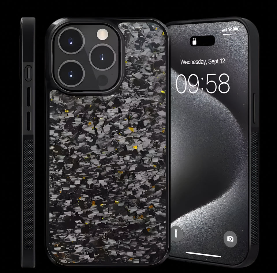 Forged carbon fiber phone case with color options MagSafe included