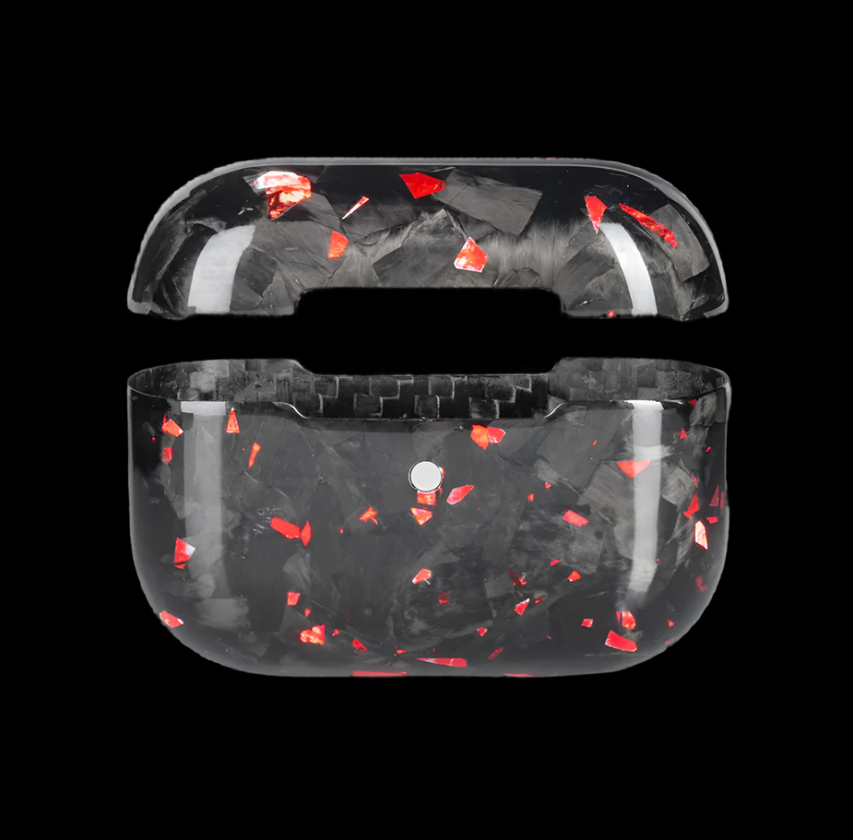 Gloss forged carbon fiber AirPods case